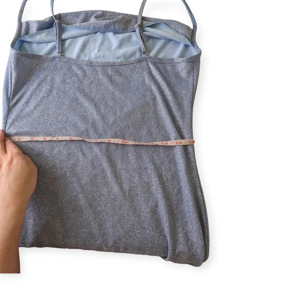 Jump Apparel Mini Dress Light Blue Glitter Club Hoco - Picture 10 of 14